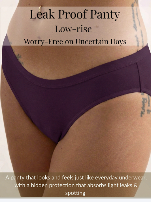 PLUM LADIES LOW RISE LEAKPROOF BRIEF