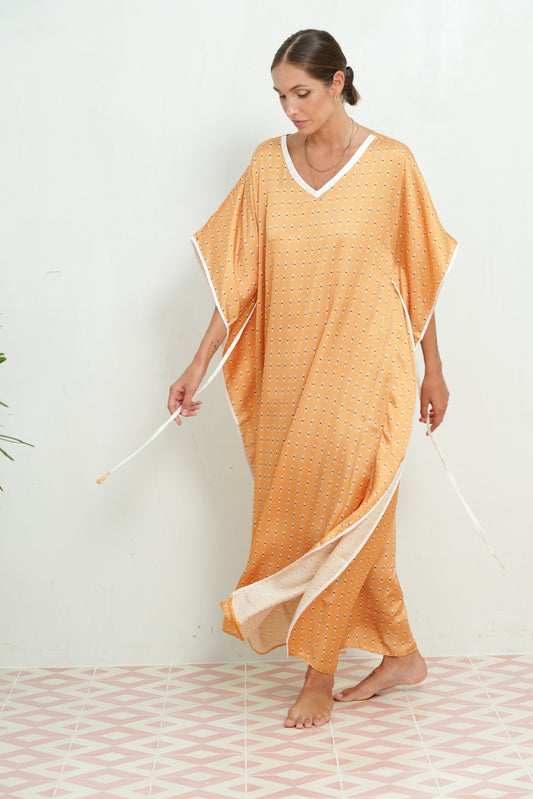 KAFTAN - MUSTARD AOP