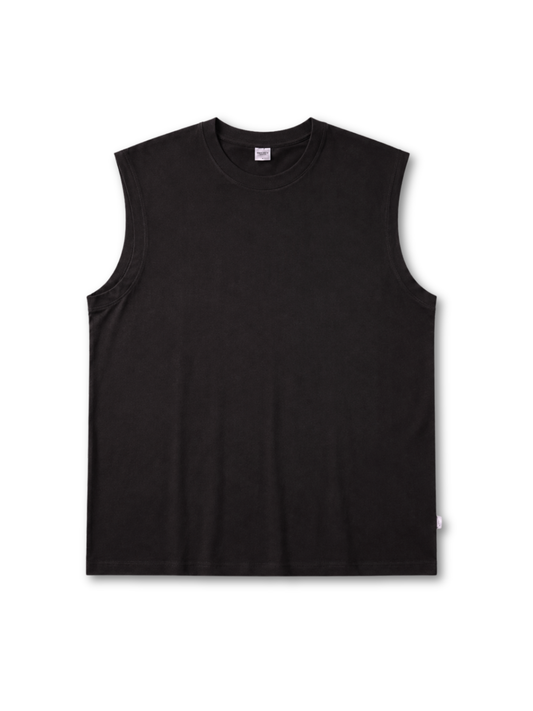 BLACK MENS SLEEVELESS TANK