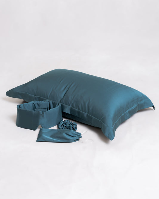 TEAL LADIES SATIN SCRUNCHIE