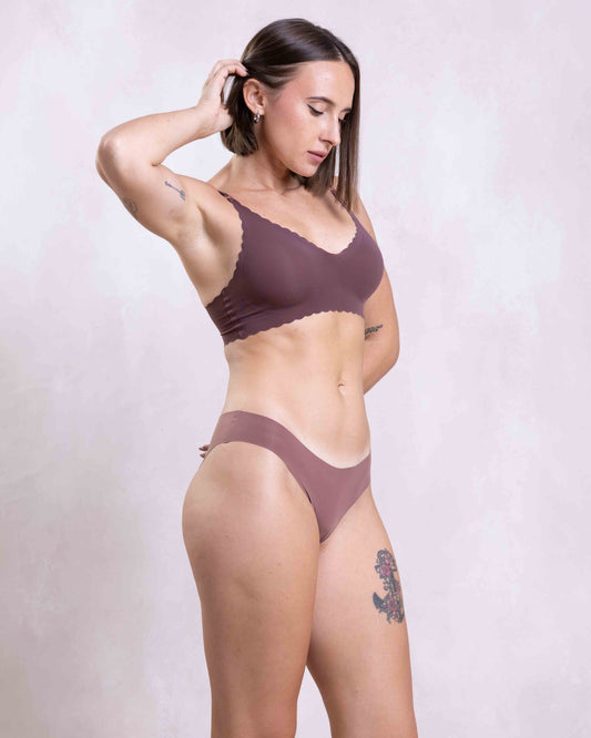 SEDA BASICS SEAMLESS BONDED MOCHA BRA