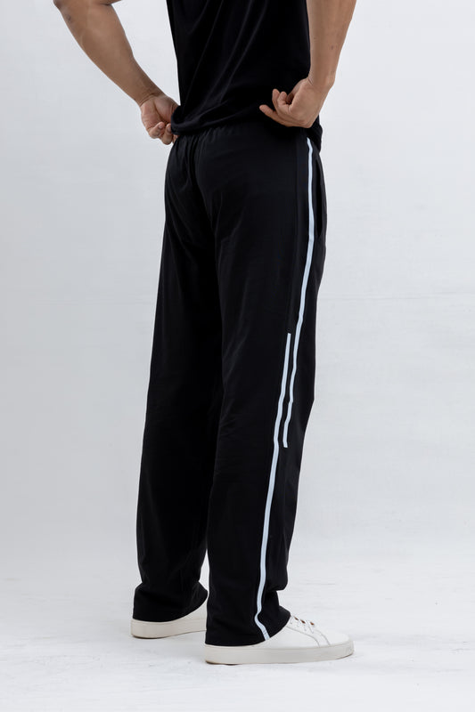 EVERYDAY BLACK MENS RELAXED FIT KNIT LONG PANT