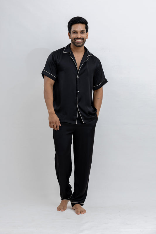 SATIN PANT - BLACK