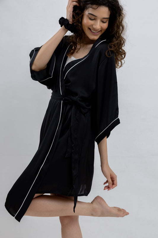 Dressing Gown - Black