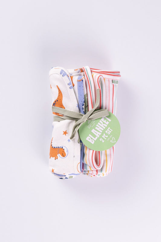 STRIPPY DINO BLANKET