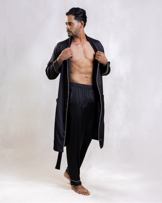 LUXE SATIN MEN'S ROBE