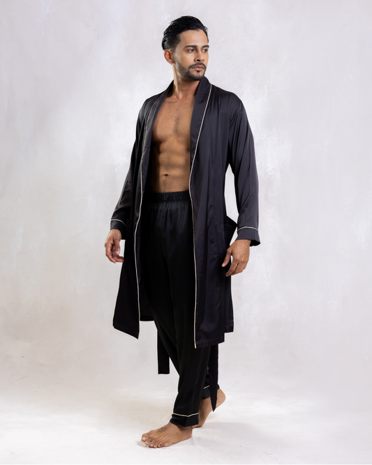 LUXE SATIN MEN'S ROBE