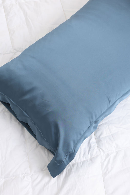 SATIN PILLOWCASE BLUE STEEL