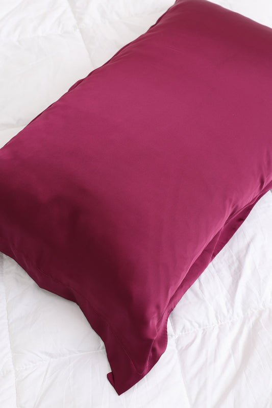 SATIN PILLOWCASE WINE