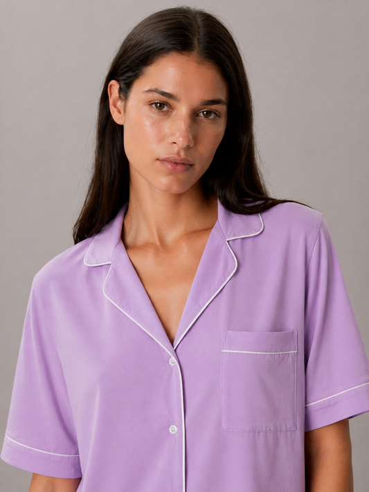 AIRSOFT MODAL PURPLE SHORT SLEEVE SHORT SET