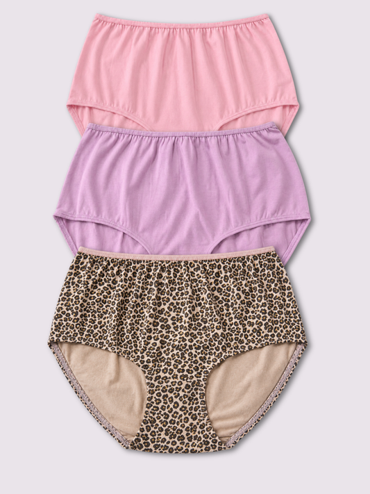 SOFT COTTON 3PACK HIGH RISE BRIEF
