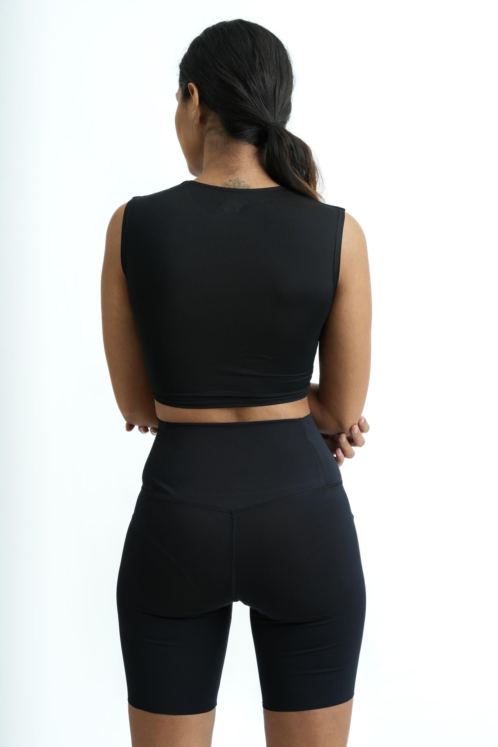 Comfortable recycled biker shorts for active women