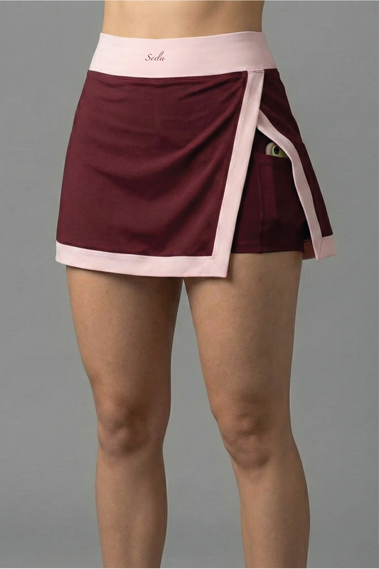 AirDrift Slit Maroon Skirt
