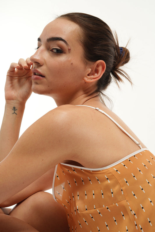 Cami set - Mustard AOP