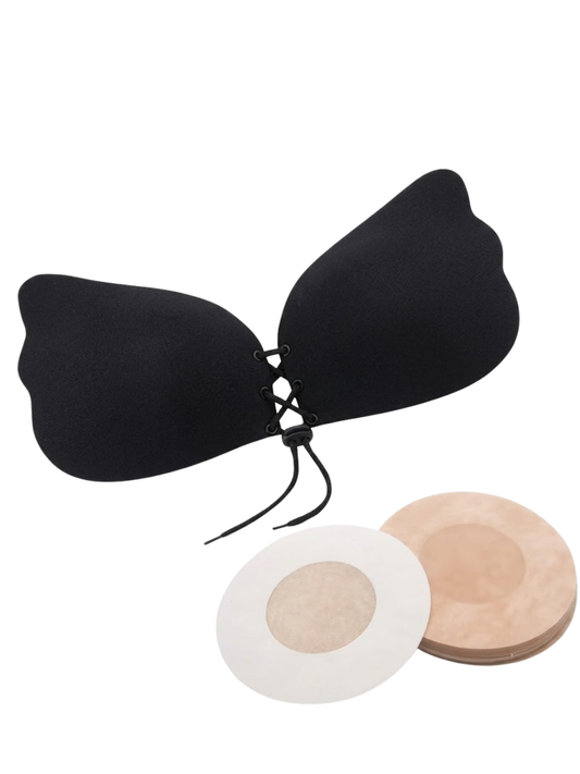 BLACK ADHESIVE BRA