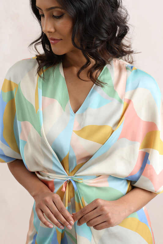 SATIN KIMONO KAFTAN