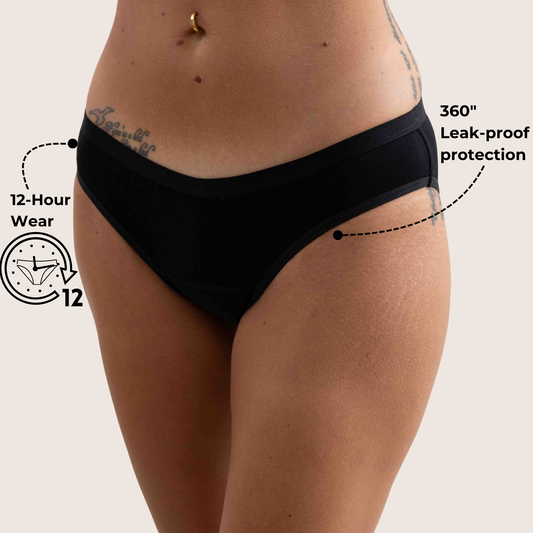 SEDA BLACK LADIES LEAKPROOF PANTY