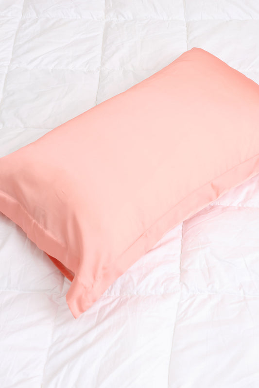 SATIN PILLOWCASE PEACH