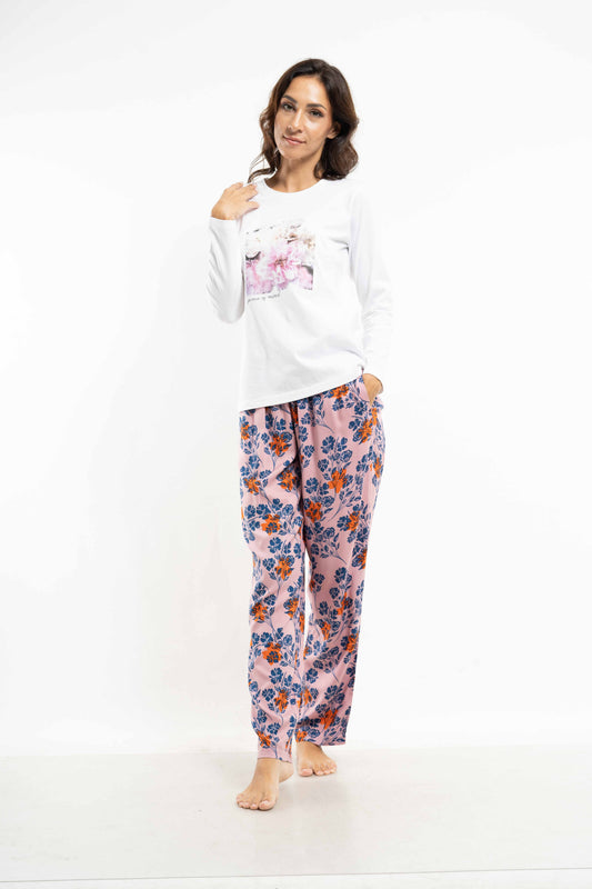 FLORAL LONG SLEEVE PANT SET