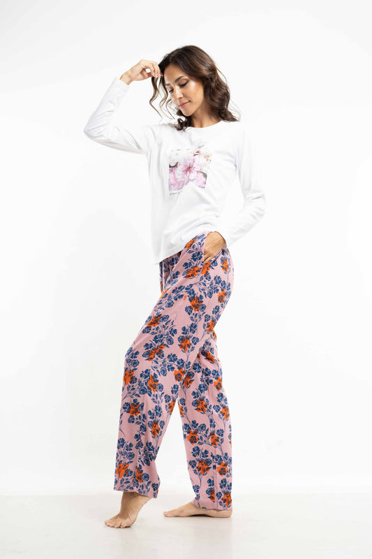 FLORAL LONG SLEEVE PANT SET