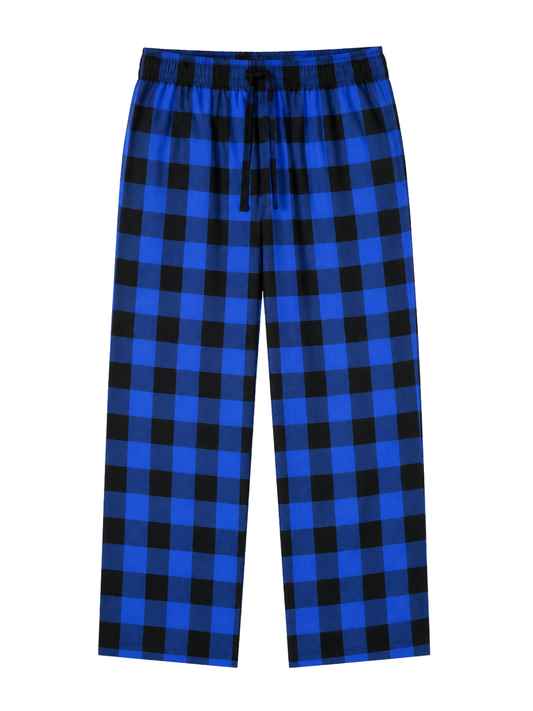 BLUE BLACK CHECK MENS PANT