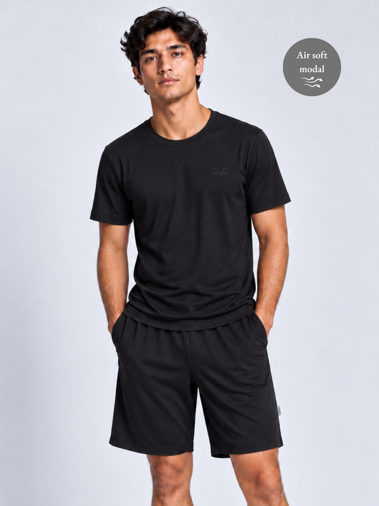 AIRSOFT MODAL BLACK MEN'S T-SHIRT