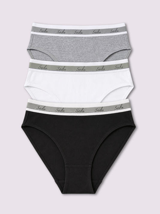 SOFT COTTON 3PACK LOGO BIKINI