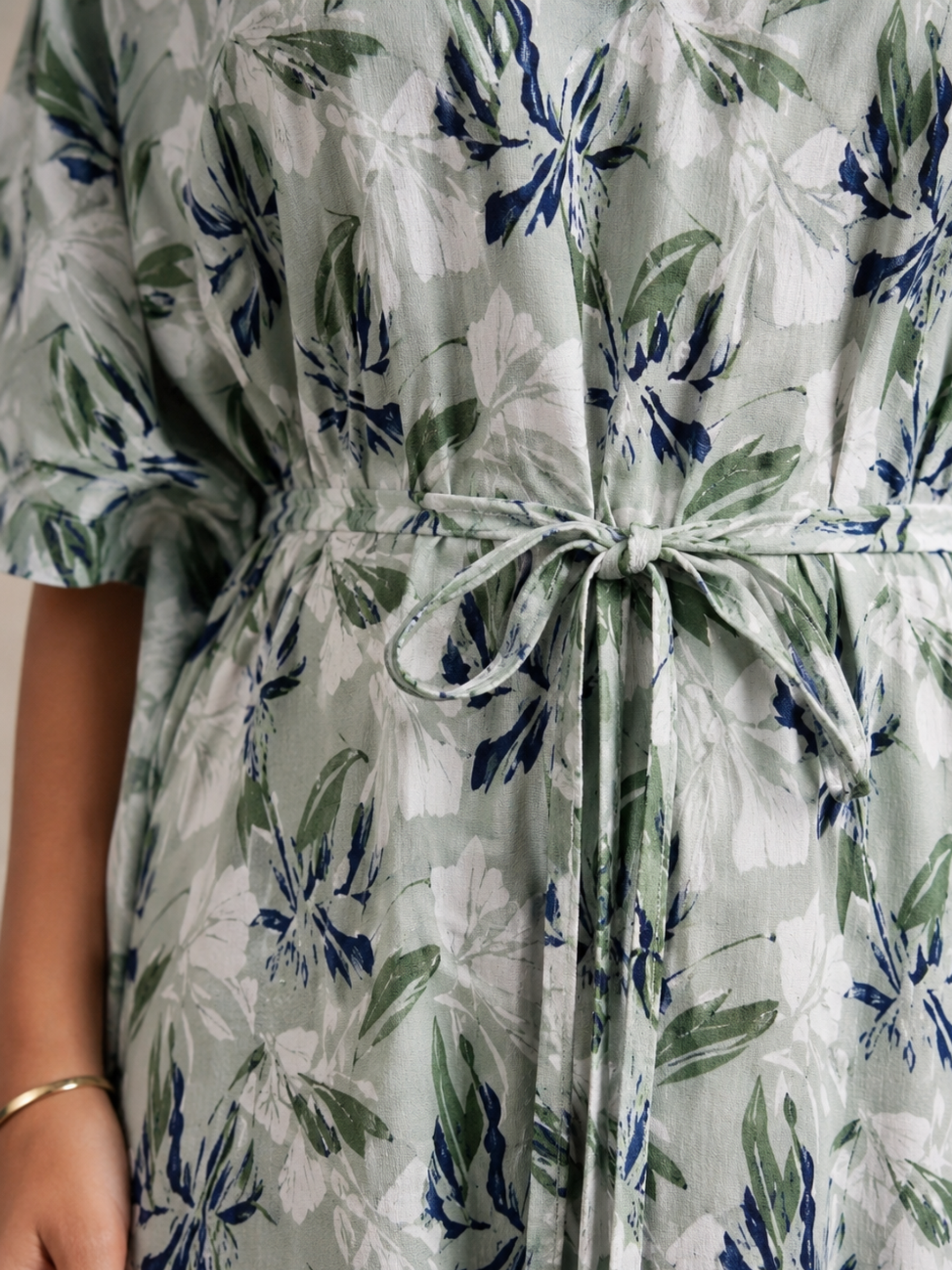GREEN BOTANIC LADIES KAFTAN - WOMENS - COTTON - SEDA