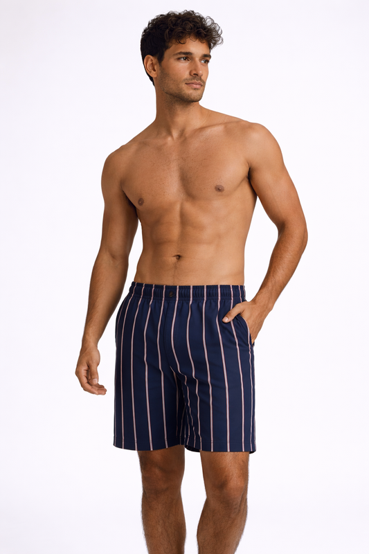 BLACK STRIPE WOVEN 2PACK BOXER SHORTS