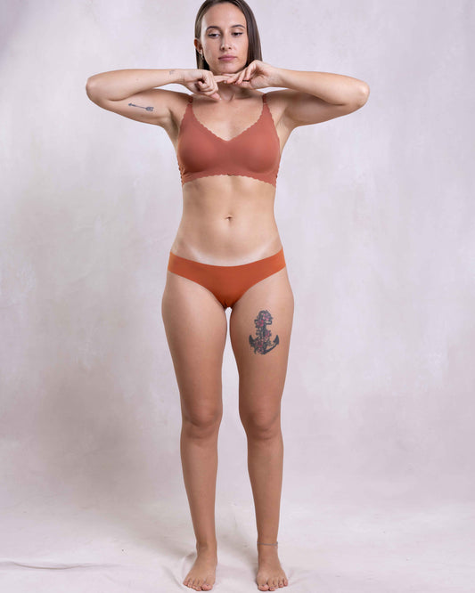 SEDA BASICS SEAMLESS BONDED RUST BRA