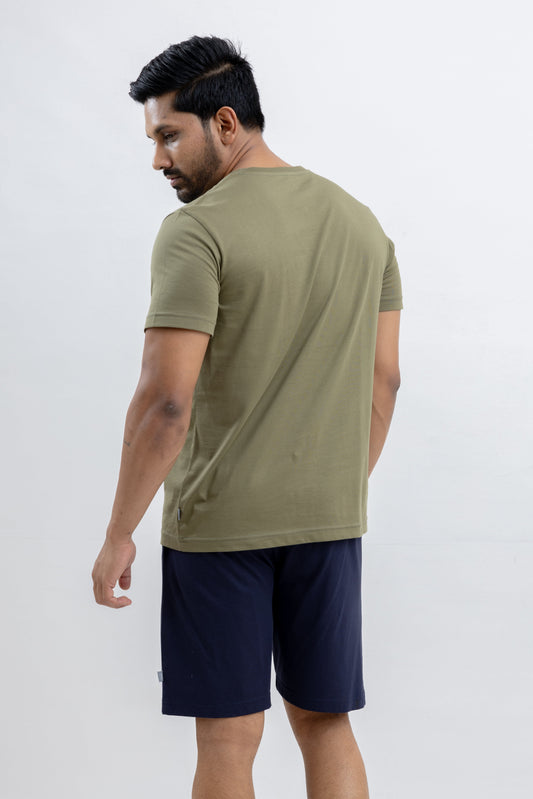 TIMELESS OLIVE MENS REGULAR FIT T-SHIRT