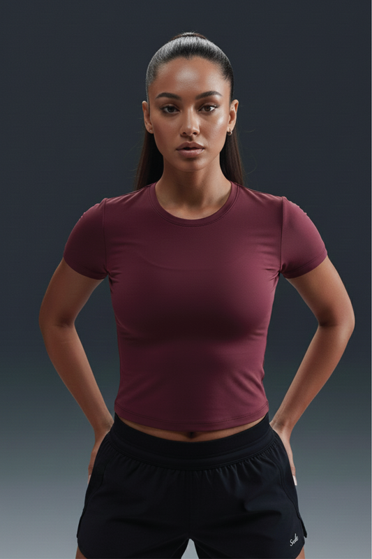 AirDrift Active Maroon Tee