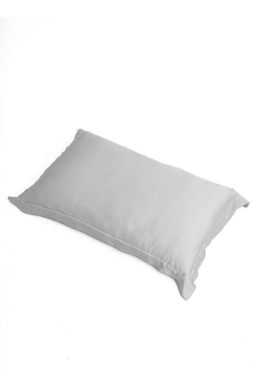 GREY SATIN PILLOWCASE